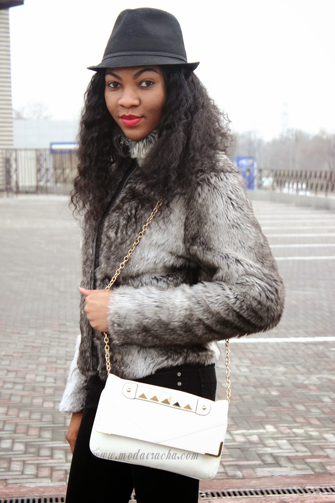 cozy faux fur coat