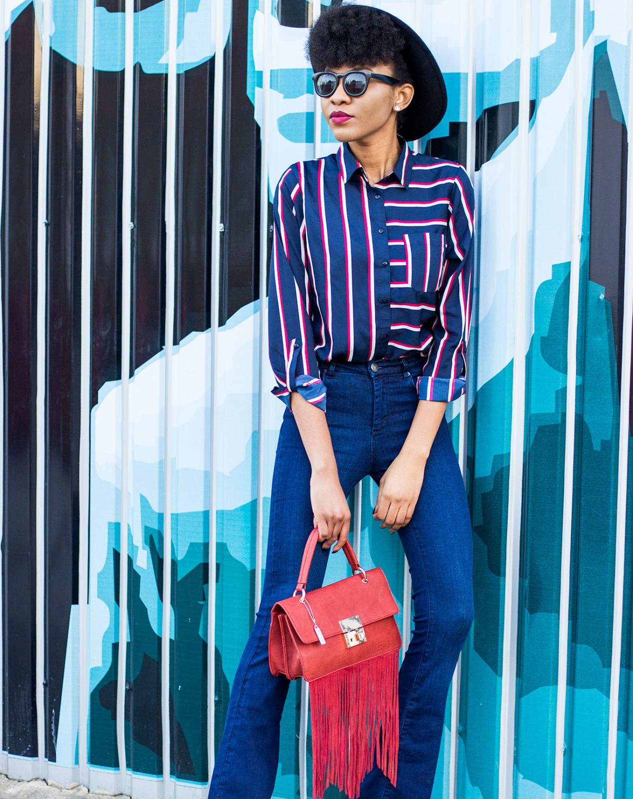 shirt to wear with flare jeans